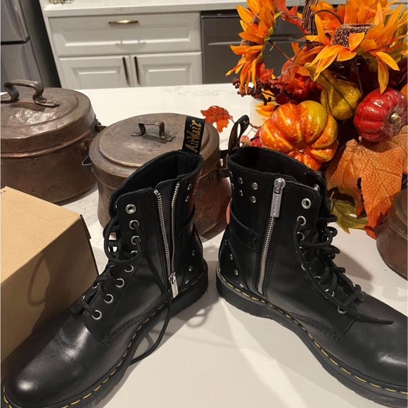 Dr Martens 1460 Pascal Napa Leather Boots - Picture 3 of 11